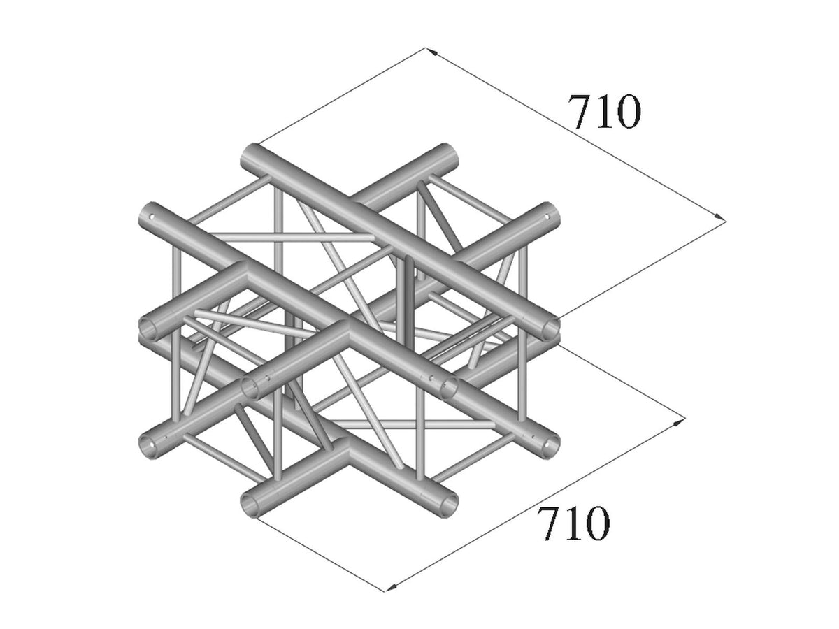 Alutruss QUADLOCK S6082C-41 4-Wege-Kreuzstück – Ansicht 2
