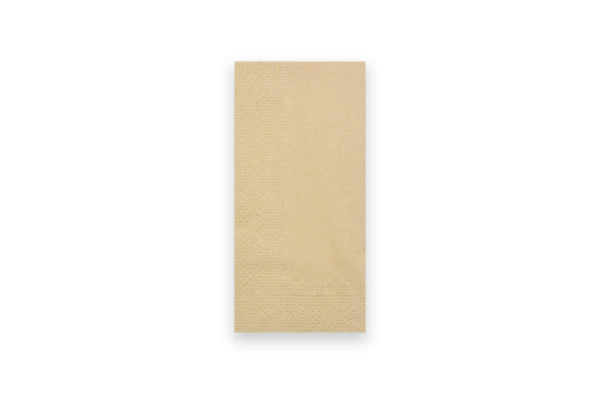 Sobsy Servietten 33 x 33 cm, 2-lagig, recycling braun, 1/8-Buchfalz, 8 x 250 Stück