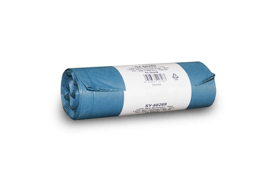Sobsy LDPE-Regenerat Müllsäcke, blau, Typ 60, 70 l, 600 x 800 mm, 200 Stück