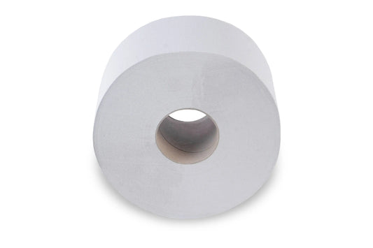 SemyTop Jumbo-Toilettenpapier, 2-lagig, recycling weiß, Ø 19 cm, 12 Rollen
