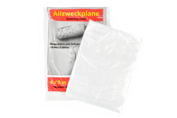 SemyTop Allzweckfolie transparent, 4 x 5 Meter, 50 Stück