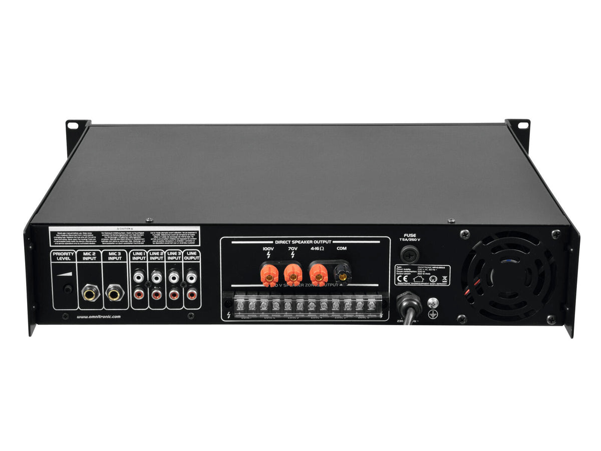 Omnitronic MPVZ-250.6 ELA-Mischverstärker – Ansicht 4