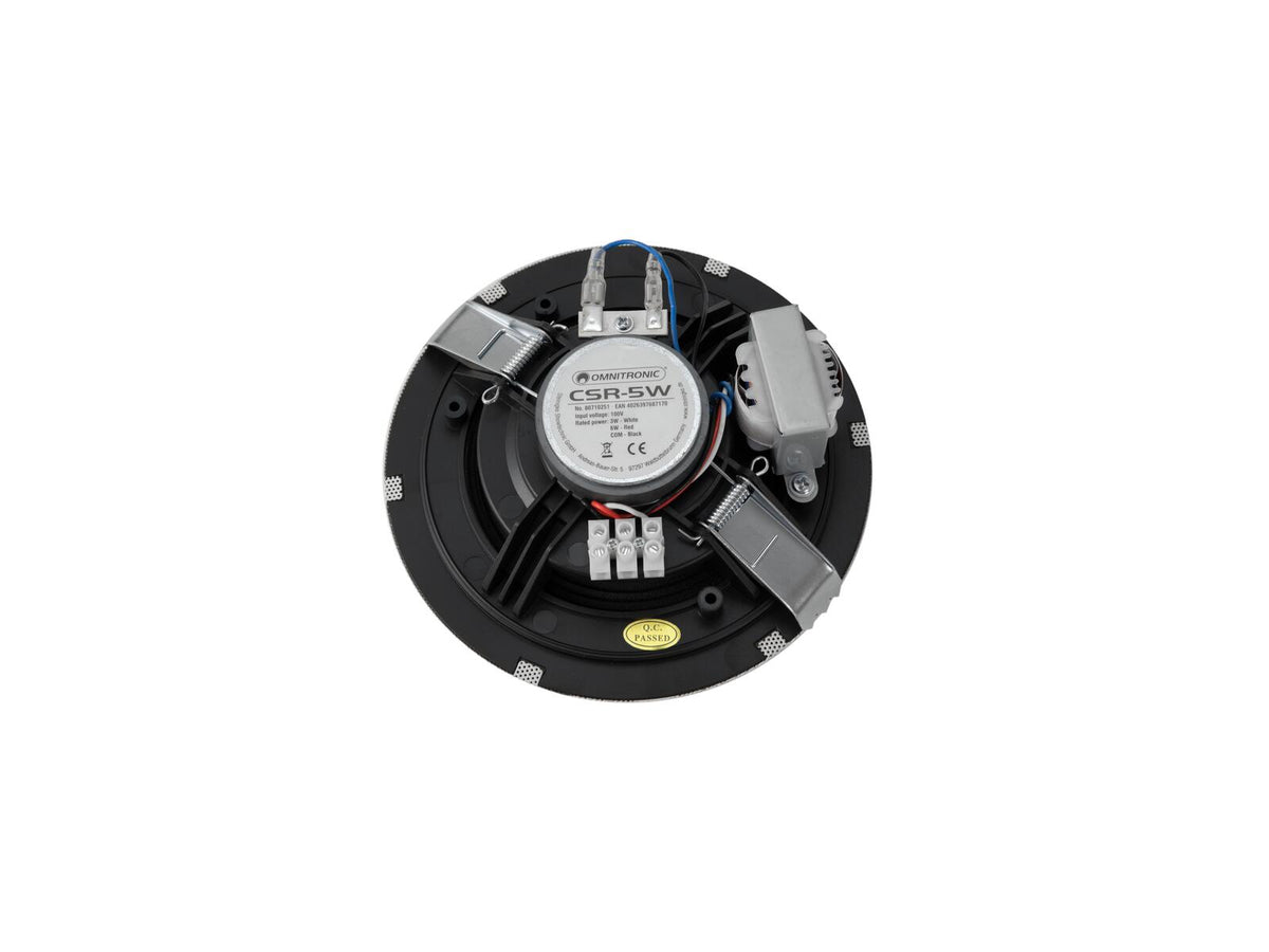 Omnitronic CSR-5W Deckenlautsprecher weiß – Ansicht 3