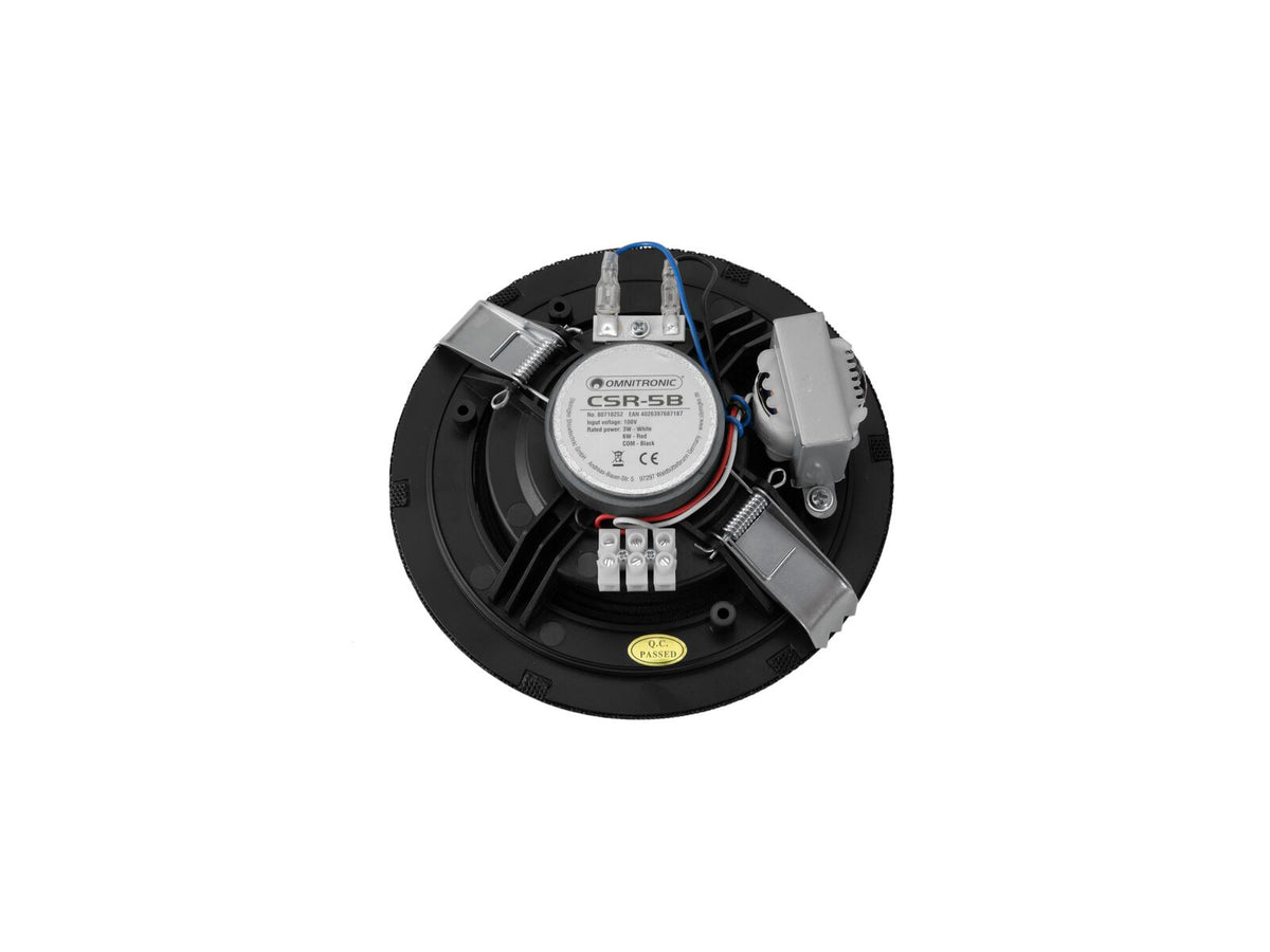 Omnitronic CSR-5B Deckenlautsprecher schwarz – Ansicht 3