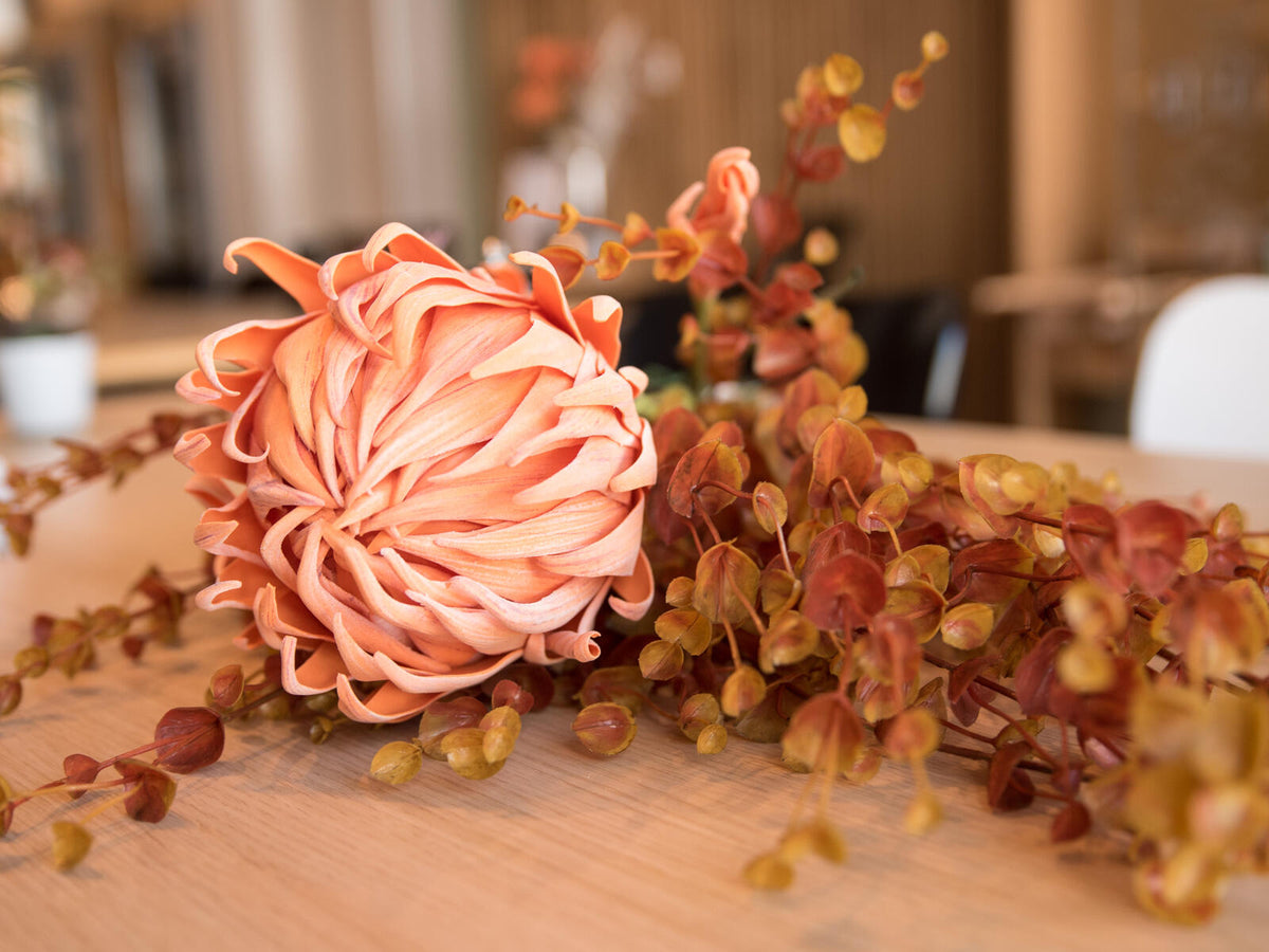 Europalms Eukalyptuszweig, künstlich, orange, 110cm – Ansicht 10
