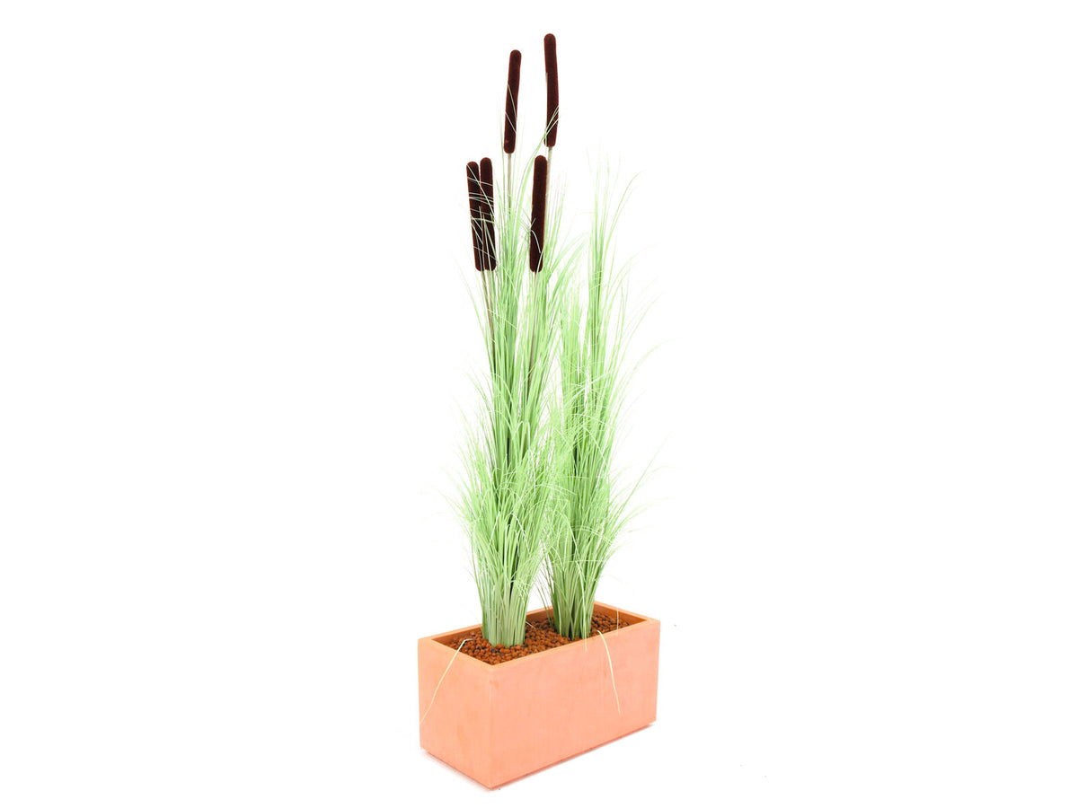 Europalms Schilfgras mit Kolben, künstlich, hellgrün, 152cm – Ansicht 3