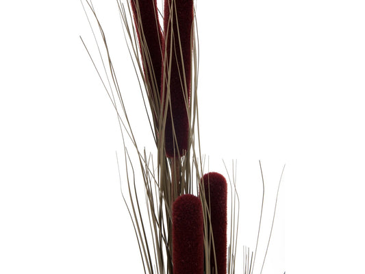 Europalms Schilfgras mit Kolben, künstlich, dunkelbraun, 152cm – Ansicht 2