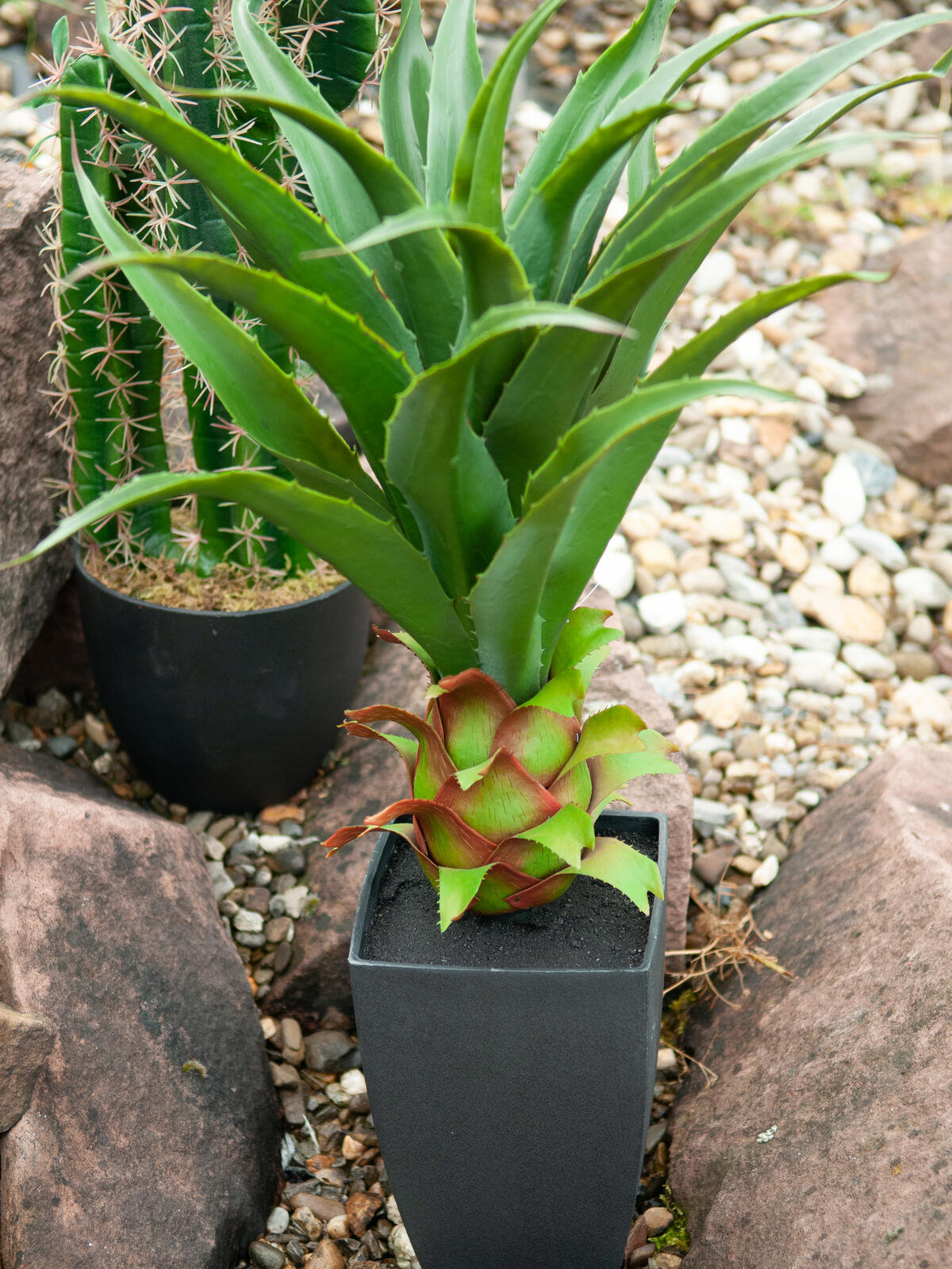 Europalms Agave im Topf, Kunstpflanze, 75cm – Ansicht 6