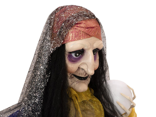 Europalms Halloween Figur Wahrsagerin, animiert 50cm – Ansicht 2