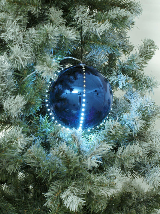 Europalms LED Snowball 15cm, dunkelblau – Ansicht 2