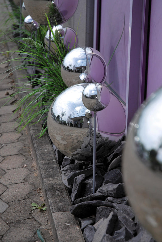 Europalms Dekokugel 20cm, silber – Ansicht 2