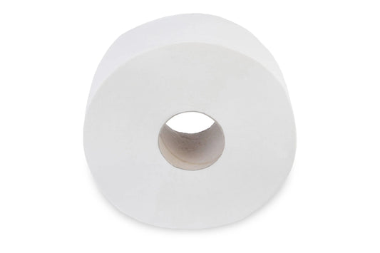 SemyTop Jumbo-Toilettenpapier, 2-lagig, Zellstoff weiß, Ø 28 cm, 6 Rollen