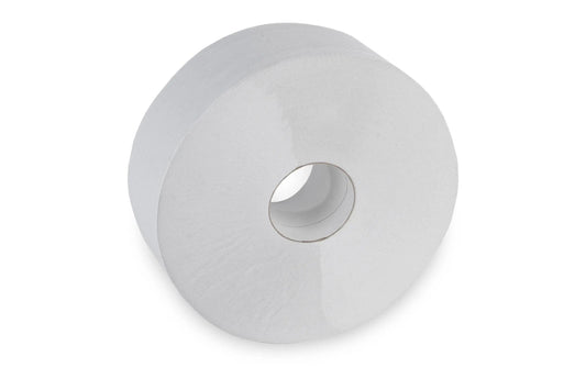 SemyTop Jumbo-Toilettenpapier, 2-lagig, recycling weiß, Ø 28 cm, 6 Rollen