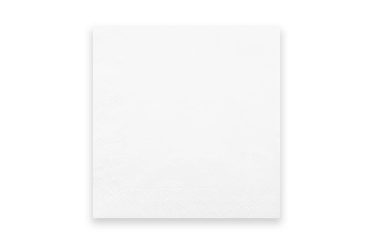 SemyTop Servietten 32 x 32 cm, 2-lagig, Zellstoff weiß, 1/4-Falz, 8 x 250 Stück