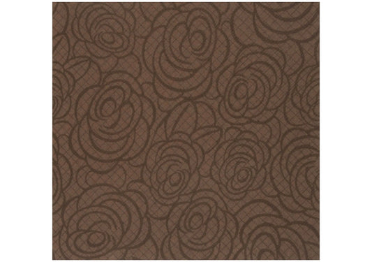 SemyTop Airlaid-Serviette, ROSES, braun, 40 x 40 cm, 1/4 Falz, 16x50 Stück