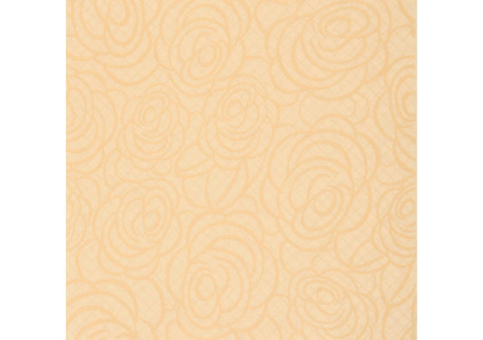 SemyTop Airlaid-Serviette, ROSES, creme, 40 x 40 cm, 1/4 Falz, 16x50 Stück