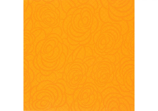 SemyTop Airlaid-Serviette, ROSES, orange, 40 x 40 cm, 1/4 Falz, 16x50 Stück