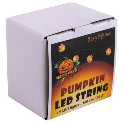 Kürbislichterkette | 100cm | 10 Kürbisse