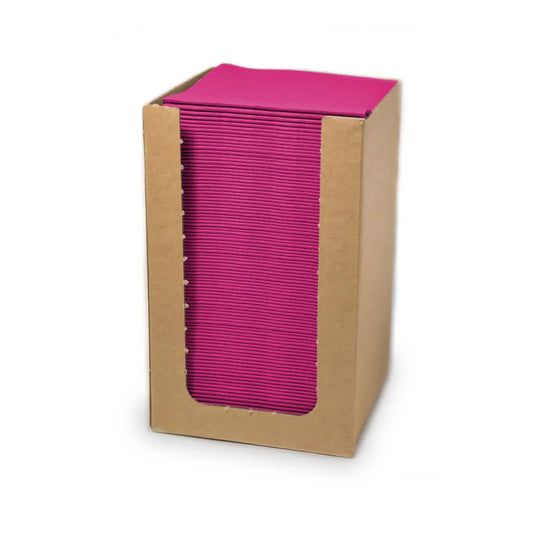 QUICKY Airlaid-Servietten 20 x 20 cm, fuchsia, 1/4-Falz, 15 x 100 Stück