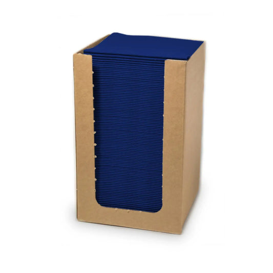 QUICKY Airlaid-Servietten 20 x 20 cm, dunkelblau, 1/4-Falz, 15 x 100 Stück