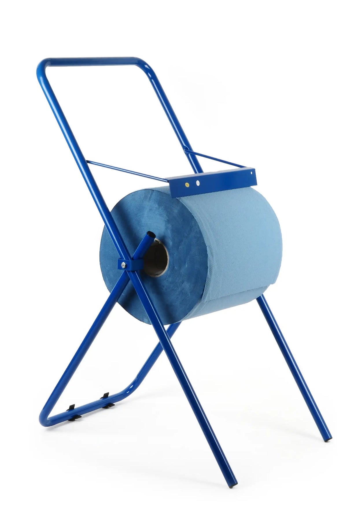 QUICKY Putzrollen-Bodenständer Metall, blau, für Rollen bis 30 cm Breite