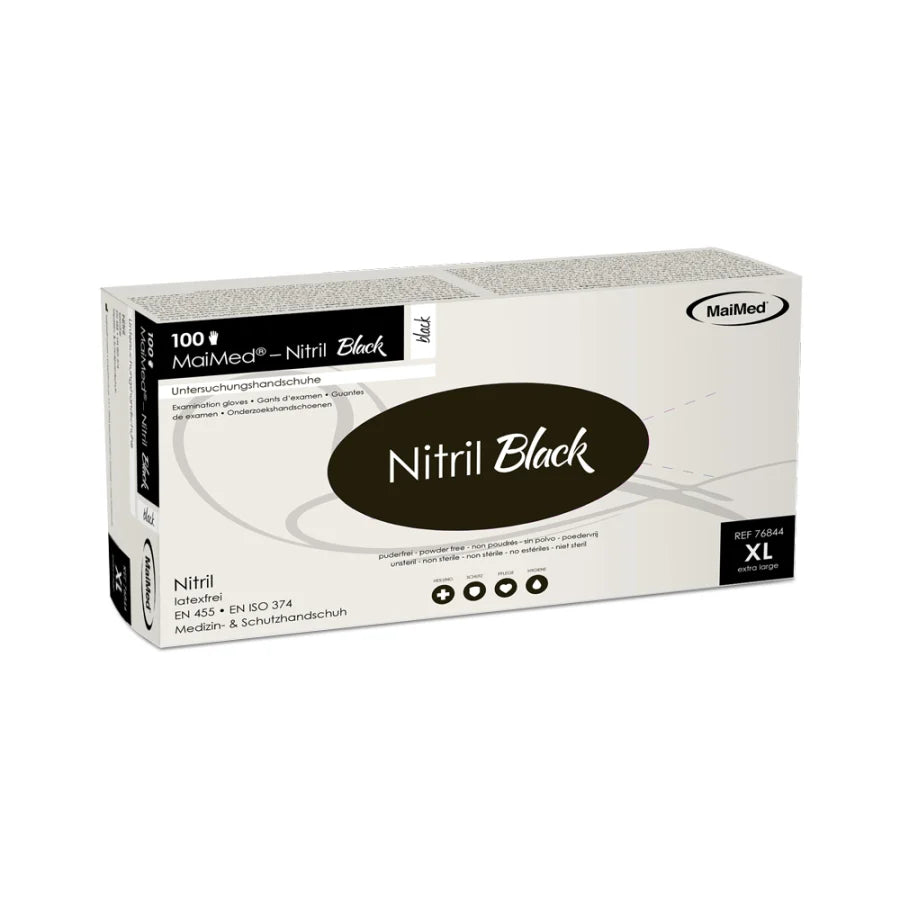MaiMed® Nitril Black Einmalhandschuhe, Nitril