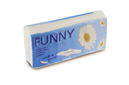 Funny Taschentücher, 3-lagig, Zellstoff hochweiß, lose, 40x100er Packs