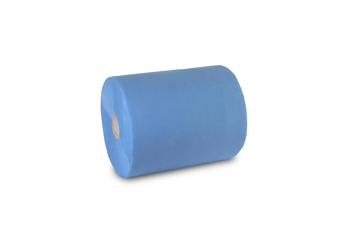 Funny Industrierolle 36 cm, 2-lagig, blau, Zellstoff, 1.000 Blatt, 2 Rollen