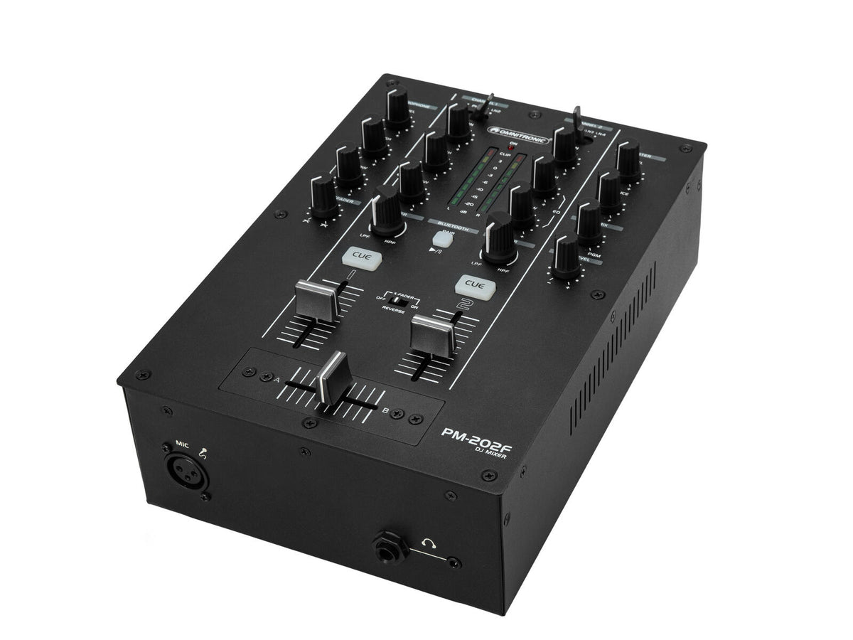 Omnitronic PM-202F 2-Kanal-DJ-Mixer mit Filter und Bluetooth – Ansicht 2