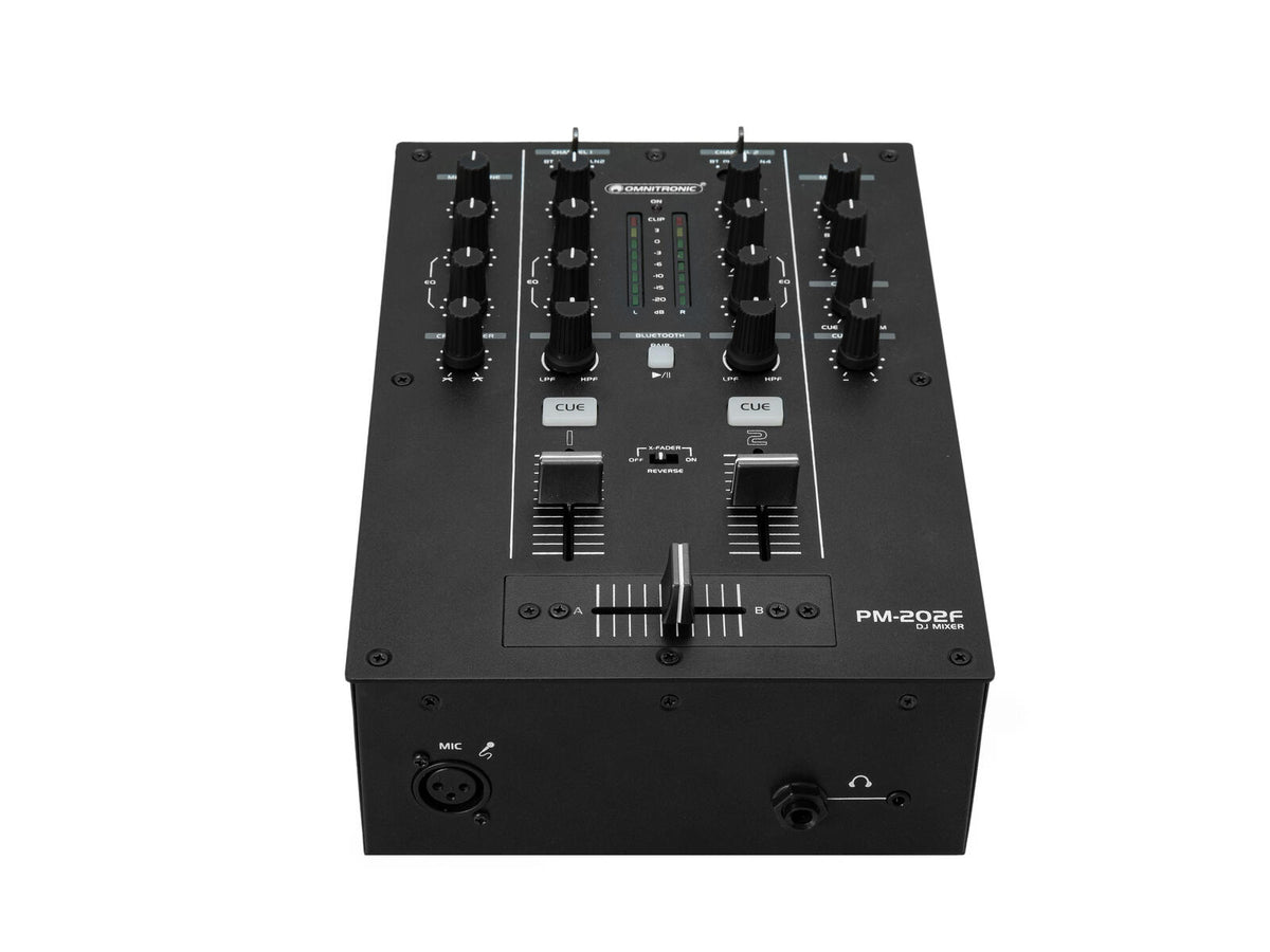 Omnitronic PM-202F 2-Kanal-DJ-Mixer mit Filter und Bluetooth – Ansicht 5