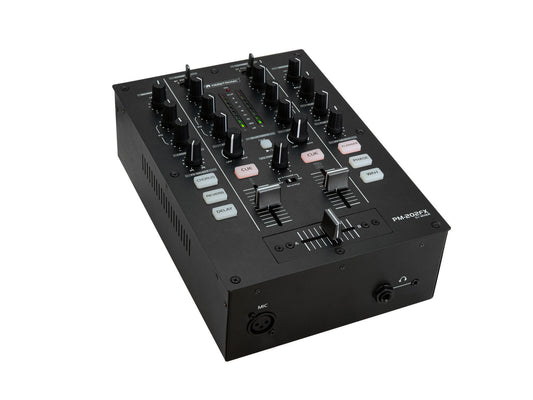 Omnitronic PM-202FX 2-Kanal-DJ-Mixer mit Filter, FX und Bluetooth