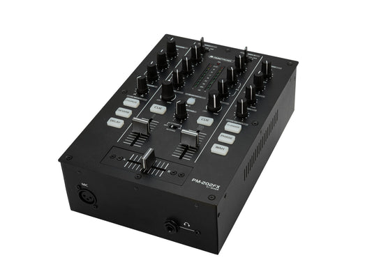 Omnitronic PM-202FX 2-Kanal-DJ-Mixer mit Filter, FX und Bluetooth – Ansicht 2