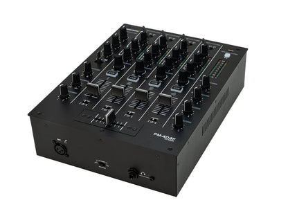 Omnitronic PM-404F 4-Kanal-DJ-Mixer mit Filter und Bluetooth – Ansicht 3