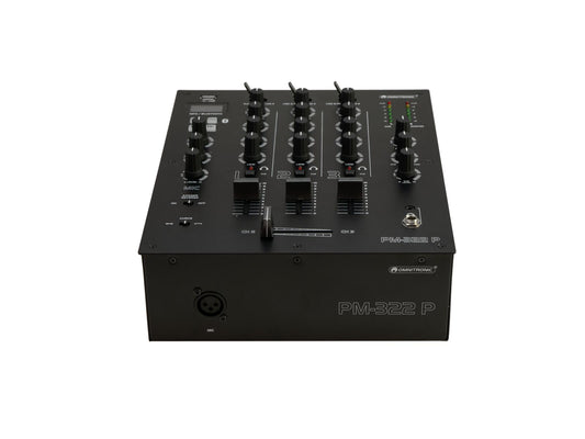 Omnitronic PM-322P 3-Kanal-DJ-Mixer mit Bluetooth und USB-Player – Ansicht 2