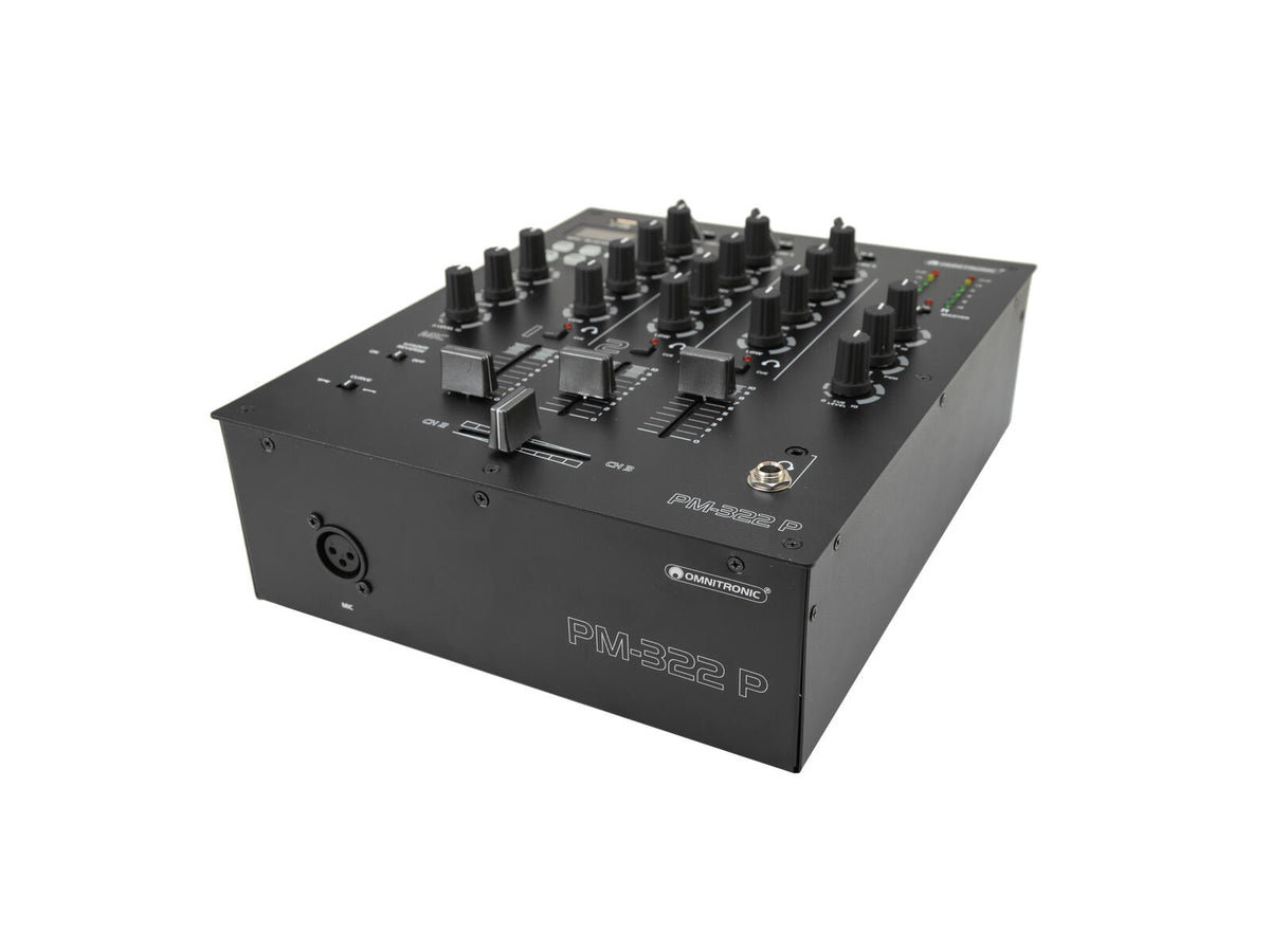 Omnitronic PM-322P 3-Kanal-DJ-Mixer mit Bluetooth und USB-Player – Ansicht 5