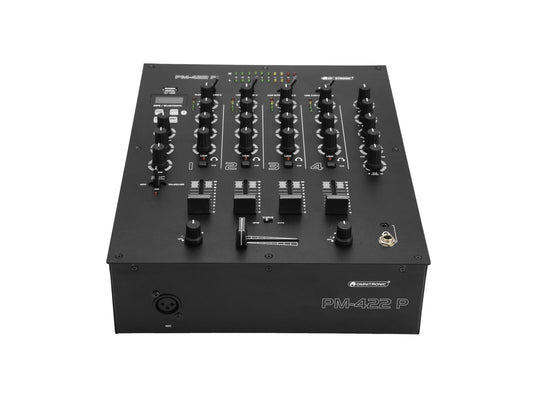 Omnitronic PM-422P 4-Kanal-DJ-Mixer mit Bluetooth und USB-Player – Ansicht 2