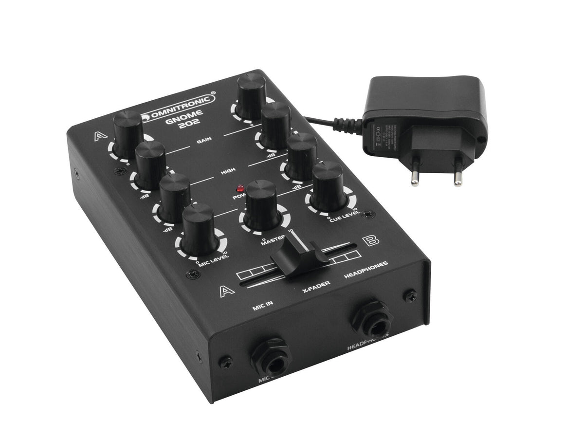 Omnitronic GNOME-202 Mini-Mixer schwarz – Ansicht 2