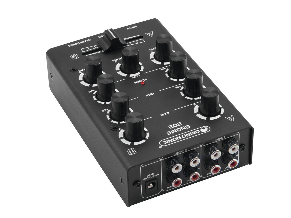 Omnitronic GNOME-202 Mini-Mixer schwarz – Ansicht 3