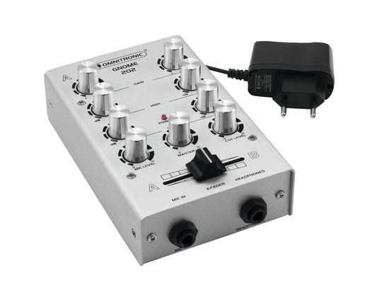 Omnitronic GNOME-202 Mini-Mixer silber – Ansicht 2