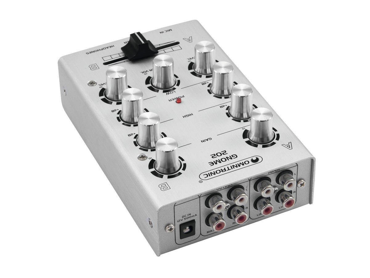 Omnitronic GNOME-202 Mini-Mixer silber – Ansicht 3