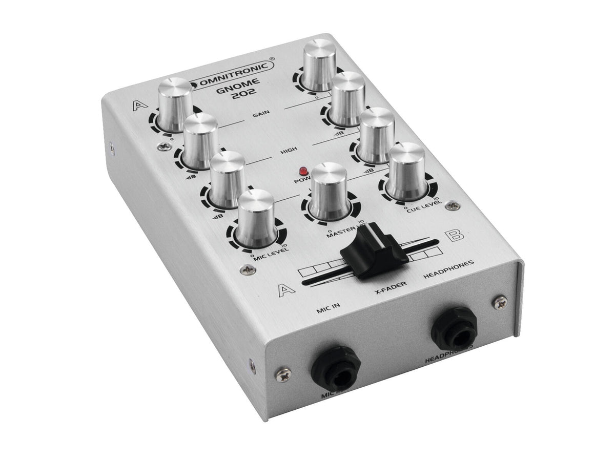 Omnitronic GNOME-202 Mini-Mixer silber – Ansicht 4