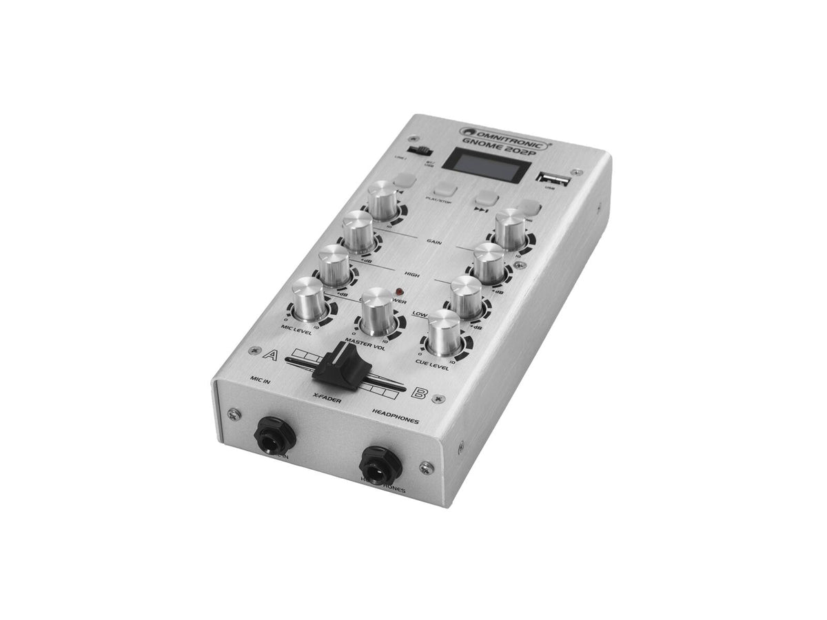 Omnitronic GNOME-202P Mini-Mixer silber – Ansicht 3