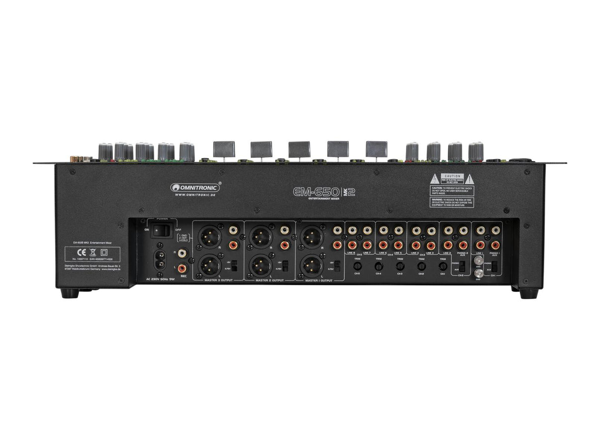 Omnitronic EM-650B MK2 Entertainment-Mixer – Ansicht 6