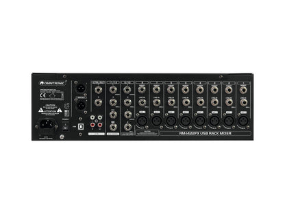 Omnitronic RM-1422FX USB Rack-Mixer – Ansicht 3