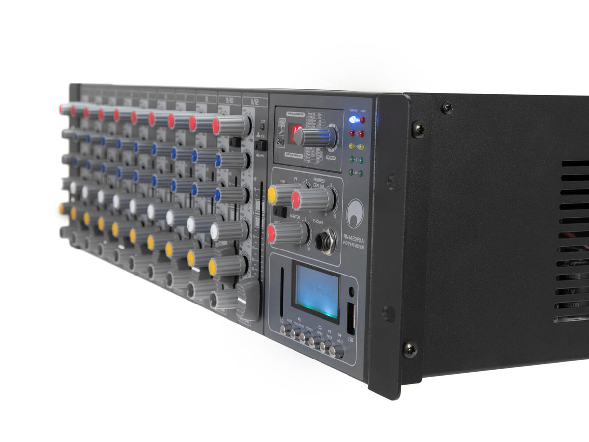 Omnitronic RM-1422FXA USB Rack-Power-Mixer – Ansicht 4