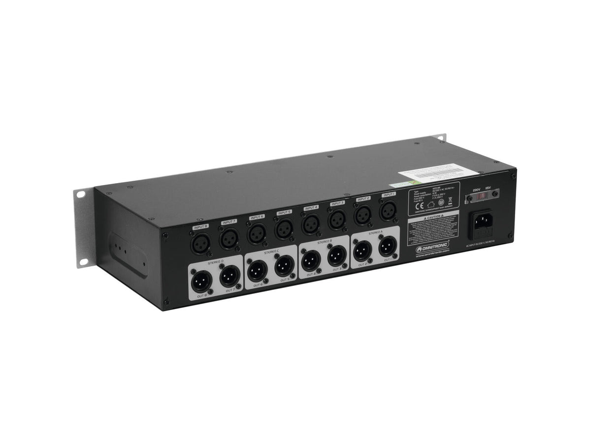 Omnitronic MZD-88 Matrix-Zonen-Verteiler – Ansicht 5