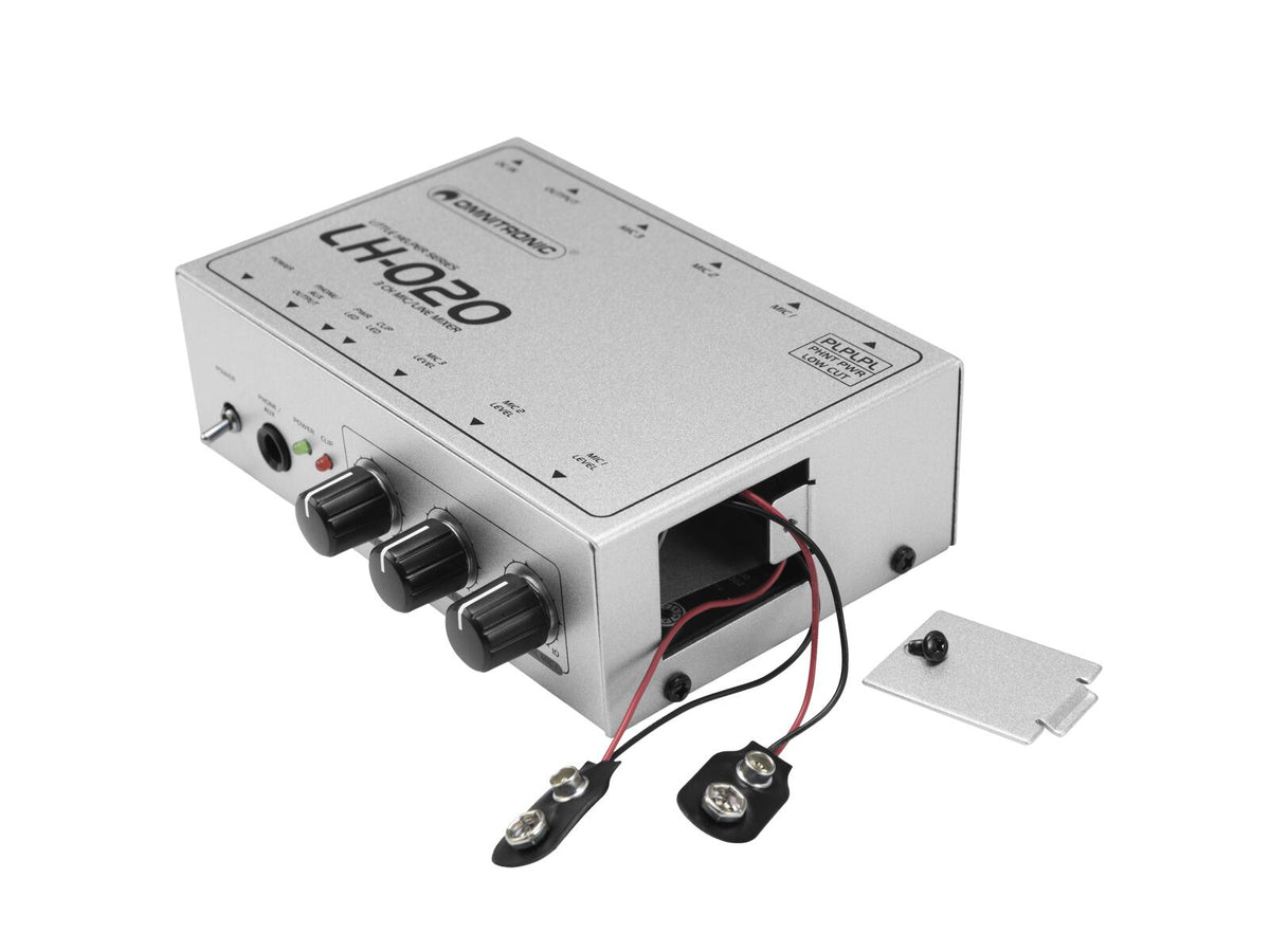 Omnitronic LH-020 3-Kanal-Mikrofonmixer – Ansicht 3