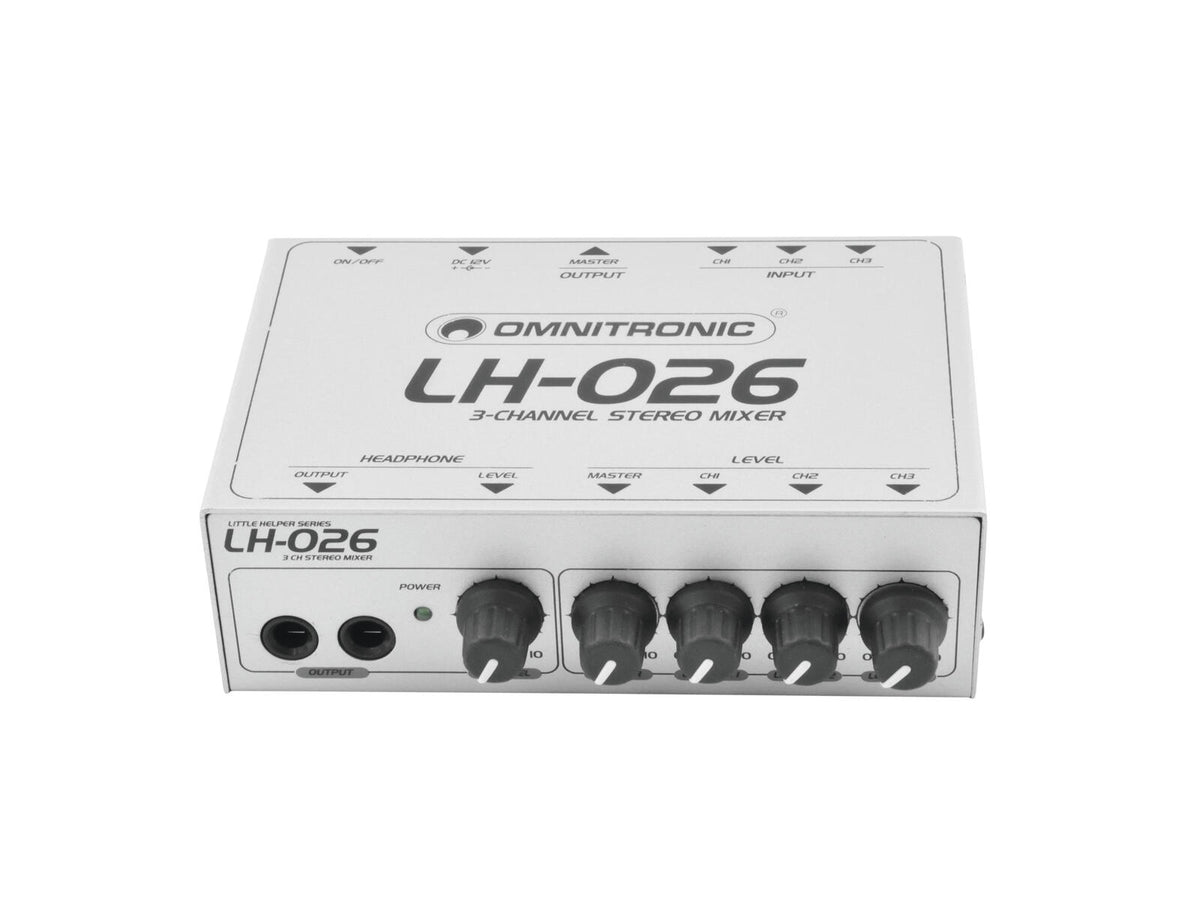 Omnitronic LH-026 3-Kanal-Stereo-Mixer – Ansicht 3