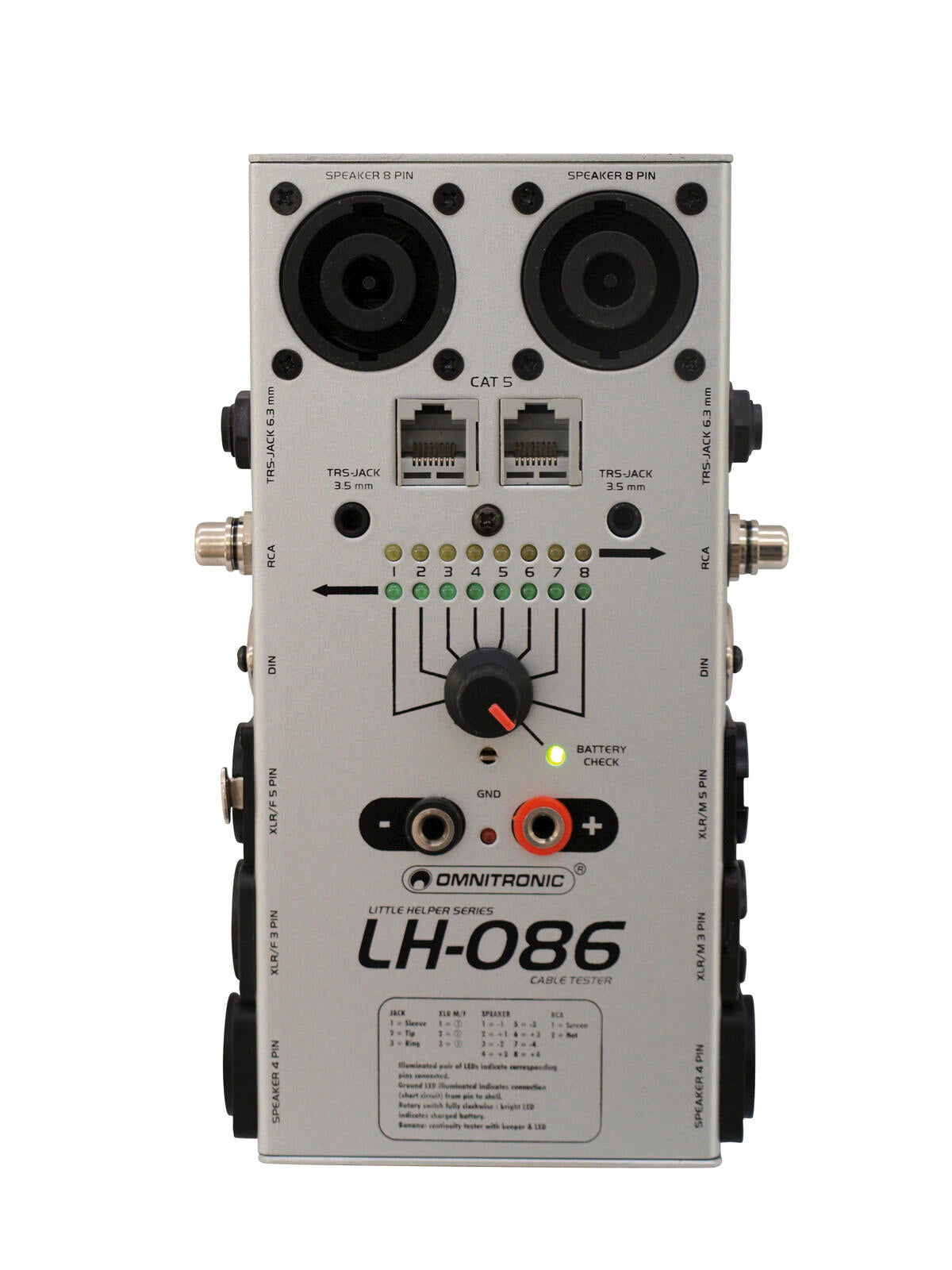 Omnitronic LH-086 Kabeltester – Ansicht 3