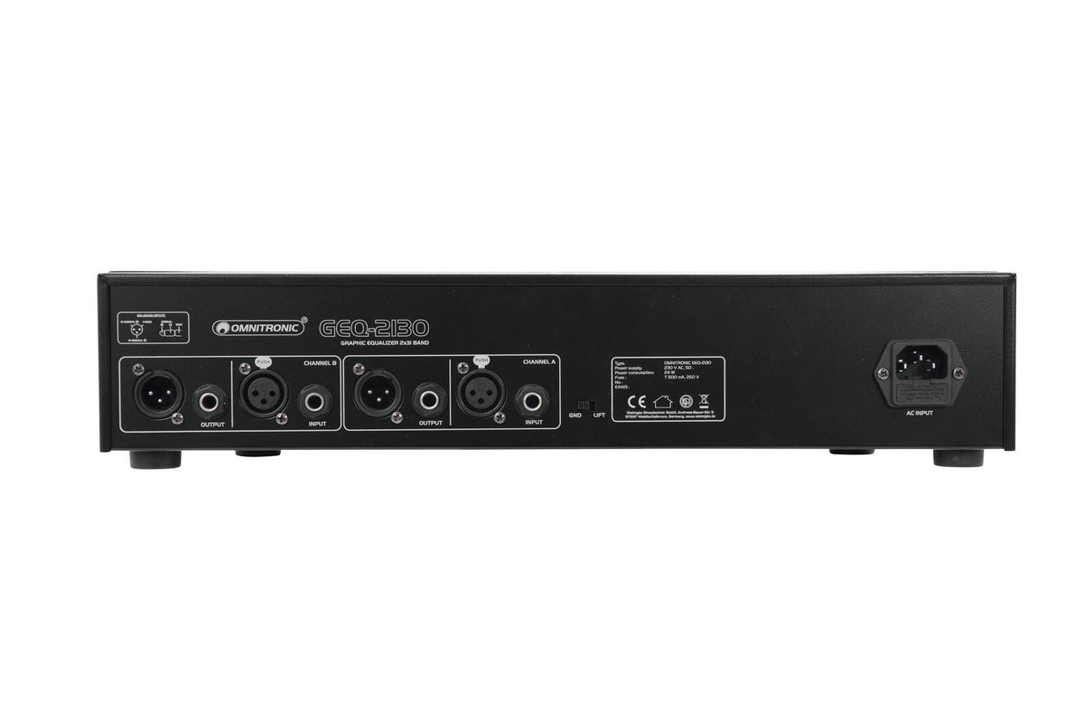 Omnitronic GEQ-2310 Equalizer 2x31-Band – Ansicht 3